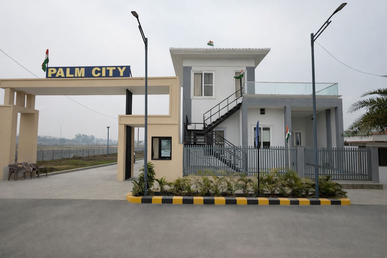 Palm City plots Haridwar aerial view